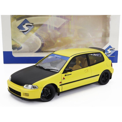 SOLIDO HONDA CIVIC (EG6) SiR II SPOON 1991 - YELLOW BLACK 1/18