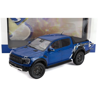 SOLIDO FORD USA RANGER RAPTOR PICK-UP DOUBLE CABINE 2024 - BLUE 1/18