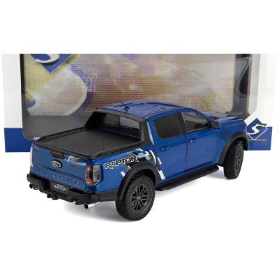SOLIDO FORD USA RANGER RAPTOR PICK-UP DOUBLE CABINE 2024 - BLUE 1/18
