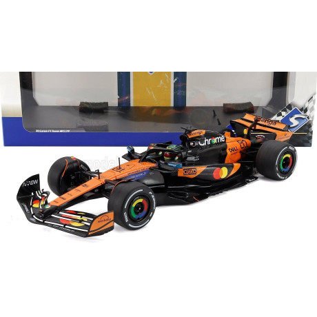 SOLIDO McLAREN F1  MCL39 TEAM MCLAREN N 81 WINNER CHINA GP 2025 OSCAR PIASTRI - ORANGE BLACK 1/18
