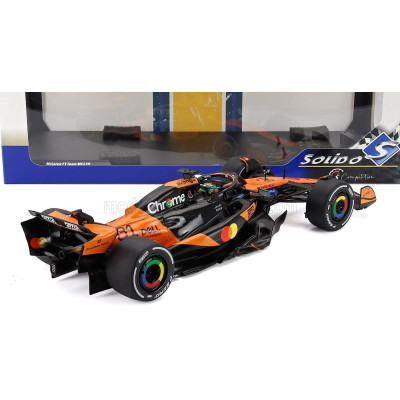 SOLIDO McLAREN F1  MCL39 TEAM MCLAREN N 81 WINNER CHINA GP 2025 OSCAR PIASTRI - ORANGE BLACK 1/18