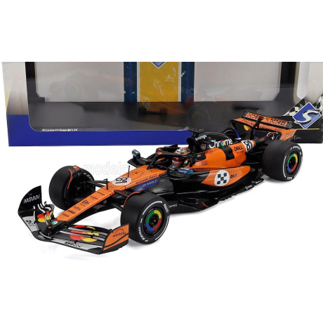 SOLIDO McLAREN F1  MCL39 TEAM MCLAREN N 81 3rd MONACO GP 2025 OSCAR PIASTRI - ORANGE BLACK 1/18