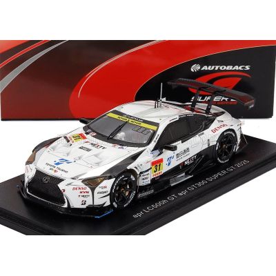 SPARK MODEL LEXUS LC 500H GT TEAM ANEST IWATA RACING N 31 GT300 CLASS SUPER GT 2025 YUKI NEMOTO - OLIVER RASMUSSEN - WHITE 1/43