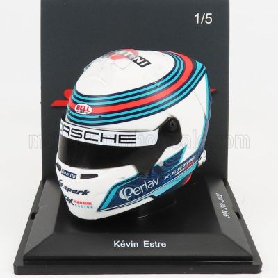 SPARK MODEL BELL HELMET CASCO HELMET PORSCHE MARTINI 24h SPA 2022 KEVIN ESTRE - WHITE BLUE RED 1/5