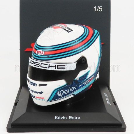 SPARK MODEL BELL HELMET CASCO HELMET PORSCHE MARTINI 24h SPA 2022 KEVIN ESTRE - WHITE BLUE RED 1/5