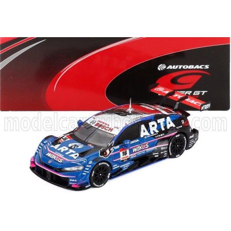 SPARK MODEL HONDA CIVIC TYPE R-GT TEAM ARTA MUGEN N 16 GT500 CLASS SUPER GT 2025 HIROKI OTSU - REN SATO - BLUE 1/64