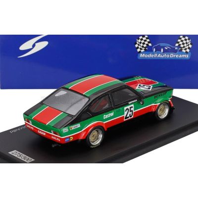 SPARK MODEL OPEL KADETT C GT/E N 25 DRM ZOLDER 1980 KNIPPSCHILD - GREEN BLACK ORANGE 1/43