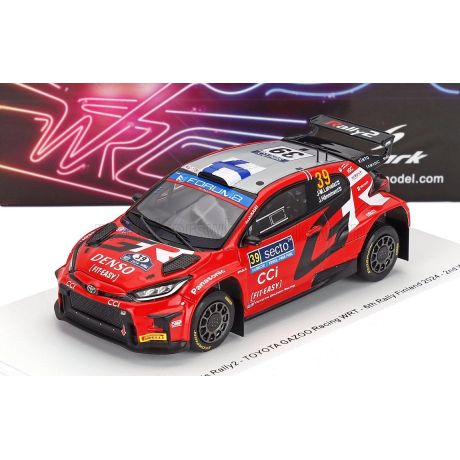 SPARK MODEL TOYOTA YARIS GR RALLY2 HYBRID TEAM TOYOTA GAZOO RACING WRT N 39 6th RALLY FINLAND 2024 JARI MATTI LATVALA - JUHO HAN