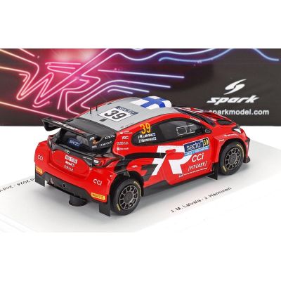 SPARK MODEL TOYOTA YARIS GR RALLY2 HYBRID TEAM TOYOTA GAZOO RACING WRT N 39 6th RALLY FINLAND 2024 JARI MATTI LATVALA - JUHO HAN
