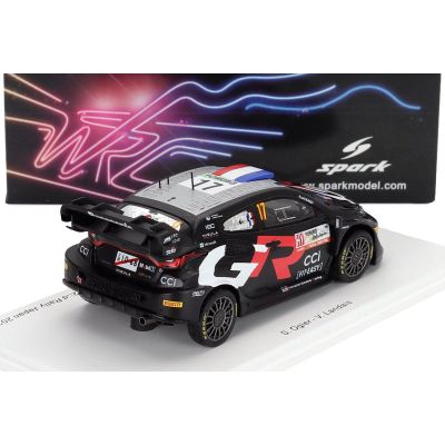SPARK MODEL TOYOTA YARIS GR RALLY1 HYBRID TEAM TOYOTA GAZOO RACING WRT N 17 2nd RALLY JAPAN 2024 SEBASTIAN OGIER - VINCENT LANDA