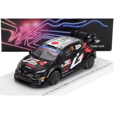 SPARK MODEL TOYOTA YARIS GR RALLY1 HYBRID TEAM TOYOTA GAZOO RACING WRT N 18 4th RALLY JAPAN 2024 TAKAMOTO KATSUTA - AARON JOHNST