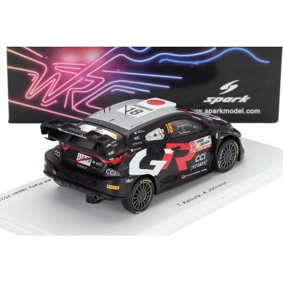 SPARK MODEL TOYOTA YARIS GR RALLY1 HYBRID TEAM TOYOTA GAZOO RACING WRT N 18 4th RALLY JAPAN 2024 TAKAMOTO KATSUTA - AARON JOHNST