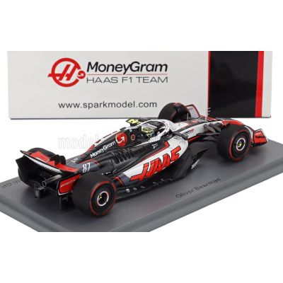 SPARK MODEL HAAS F1  VF-25 TEAM MONEYGRAM HAAS N 87 CANADA GP 2025 OLIVER BEARMAN - WHITE BLACK RED 1/43