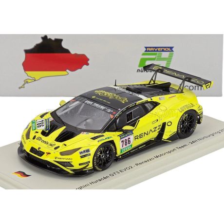 SPARK MODEL LAMBORGHINI HURACAN GT3 EVO II TEAM RENAZZO MOTORSPORT N 786 24h NURBURGRING 2025 CHRISTOPH BREUER - THOMAS MUTSCH -
