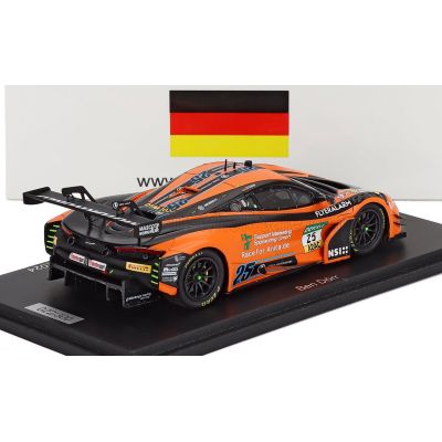 SPARK MODEL McLAREN 720S GT3 EVO 4.0L TWIN TURBO V8 TEAM DOOR MOTORSPORT N 25 DTM SEASON 2024 BEN DORR - ORANGE BLACK 1/43