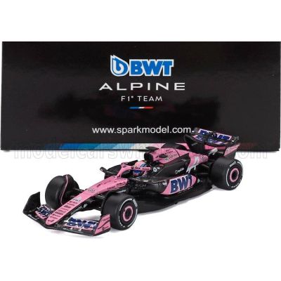 SPARK MODEL ALPINE F1  A524 TEAM BWT ALPINE N 61 ABU DHABI GP 2024 JACK DOOHAN - BLACK BLUE PINK 1/64