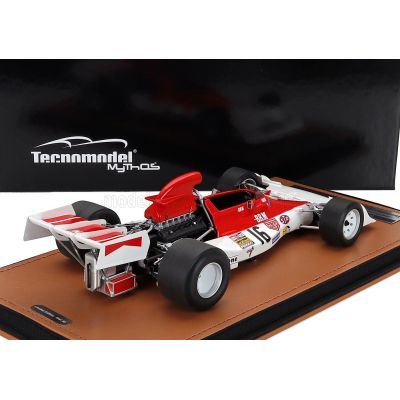 TECNOMODEL BRM F1 P160E N 16 SPAIN GP 1973 NIKI LAUDA - WHITE RED 1/18