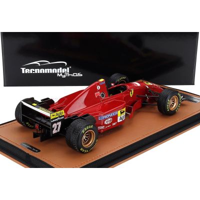TECNOMODEL FERRARI F1  412T2 N 27 JAPAN GP WITH RAIN TIRES 1995 JEAN ALESI - RED BLACK 1/18