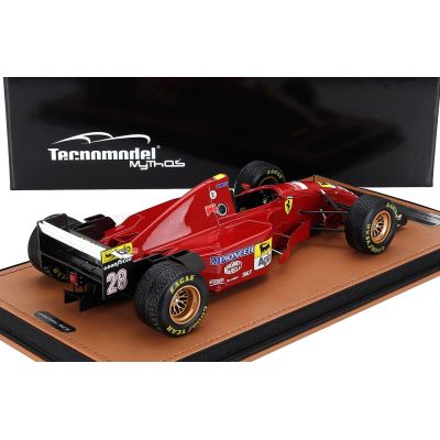 TECNOMODEL FERRARI F1  412T2 N 28 JAPAN GP WITH RAIN TIRES 1995 GERHARD BERGER - RED BLACK 1/18