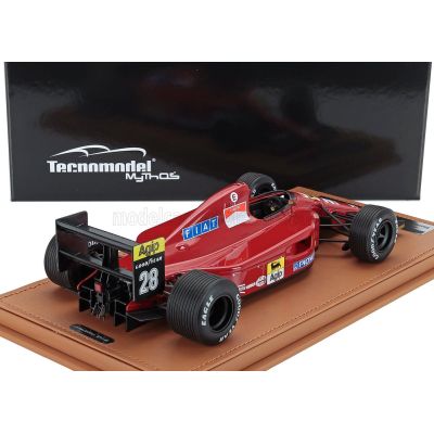 TECNOMODEL FERRARI F1  642 N 28 BRITISH GP WITH RAIN TIRES 1991 JEAN ALESI - RED BLACK 1/18