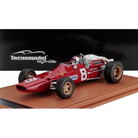 TECNOMODEL FERRARI F1 312 F1-67 N 8 GERMAN GP (with pilot figure) 1967 CHRIS AMON - RED 1/18