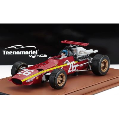 TECNOMODEL FERRARI F1 312 SCUDERIA FERRARI N 26 WINNER FRENCH GP (with pilot figure) 1968 JACKY ICKX - RED 1/18