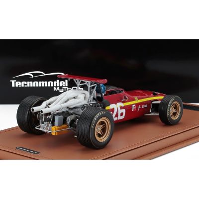 TECNOMODEL FERRARI F1 312 SCUDERIA FERRARI N 26 WINNER FRENCH GP (with pilot figure) 1968 JACKY ICKX - RED 1/18