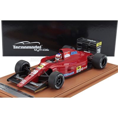 TECNOMODEL FERRARI F1  642 N 28 BELGIUM GP (with pilot figure) 1991 JEAN ALESI - RED BLACK 1/18