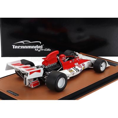 TECNOMODEL BRM F1 P160E N 16 SPAIN GP (with pilot figure) 1973 NIKI LAUDA - WHITE RED 1/18