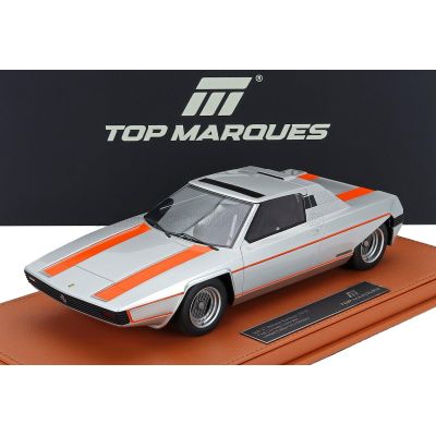 TOPMARQUES FERRARI 308 GT BERTONE RAINBOW 1976 - GREY MET ORANGE 1/18