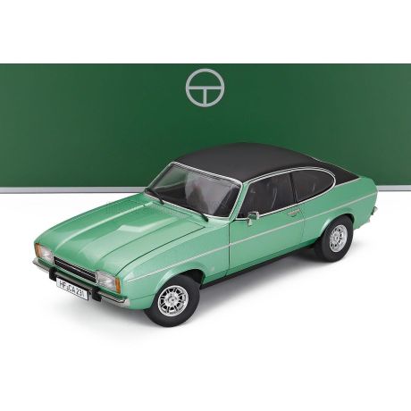 TOURING MODELCARS FORD ENGLAND CAPRI MKII 3.0 GHIA COUPE 1974 - MEDITERRANEAN GREEN 1/18