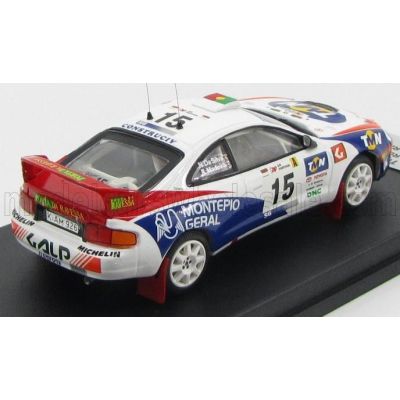 TROFEU TOYOTA CELICA ST205 N 15 9th RALLY OF PORTUGAL 1998 R.MADERA - N.R.SILVA - WHITE BLUE RED 1/43