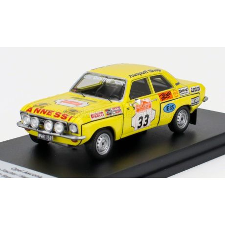TROFEU OPEL ASCONA (night version) N 33 WINNER Gr.2 RALLY SANREMO 1975 GEORG FISCHER - HARALD GOTTLIEB - YELLOW 1/43