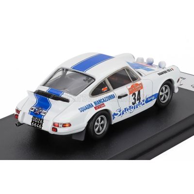 TROFEU PORSCHE 911 CARRERA RS (night version) N 34 RALLY SANREMO 1974 ADARTICO VUDAFIERI - FEI - WHITE BLUE 1/43