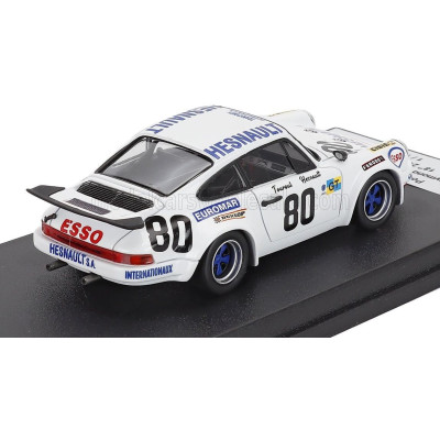 TROFEU PORSCHE 911 CARRERA RS TEAM X RACING N 80 24h LE MANS 1975 RAYMOND TOUROUL - PHILIPPE HESNAULT - WHITE 1/43