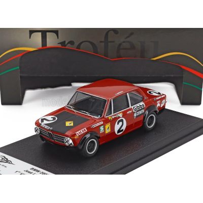 TROFEU BMW 2002 Ti N 2 WINNER RALLY VILA REAL 1969 JOSE LAMPREIA - RED BLACK 1/43