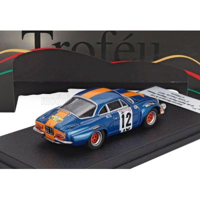 TROFEU RENAULT ALPINE A110 (night version) N 12 3rd RALLY COTE FLEURIE 1977 GUILLAUME DE SAINT PIERRE - REGINE PLESSY - BLUE ORA