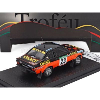 TROFEU FORD ENGLAND ESCORT MKII N 23 RALLY OF PORTUGAL 1979 ANTONIO BORGES - PINA DE MARAIS - BLACK ORANGE 1/43