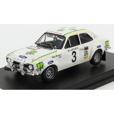 TROFEU FORD ENGLAND ESCORT MKI N 3 WINNER RALLY YPRES 1972 G.STAEPELAERE - A.AERTS - WHITE 1/43