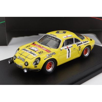 TROFEU RENAULT ALPINE A110 N 1 RALLY TOUR DE LA REUNION 1979 B.BEGUIN - P.OZOUX - YELLOW 1/43