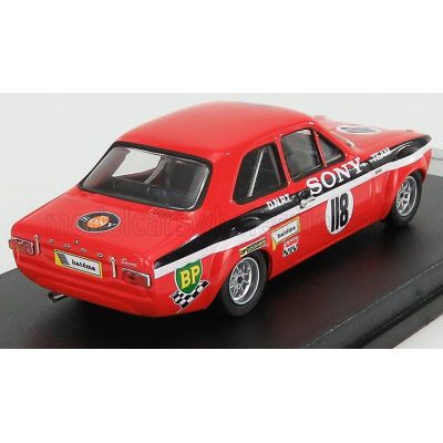 TROFEU FORD ENGLAND ESCORT MKI N 118 3rd COUPES BENELUX ZANDVOORT 1971 Y.FONTAINE - RED BLACK WHITE 1/43