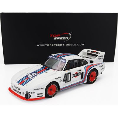 TRUESCALE PORSCHE 935/77 2.0L 935 BABY TEAM MARTINI RACING N 40 WINNER DIV. II DRM HOCKENHEIM 1977 J.ICKX - WHITE 1/18