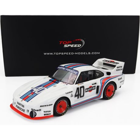 TRUESCALE PORSCHE 935/77 2.0L 935 BABY TEAM MARTINI RACING N 40 WINNER DIV. II DRM HOCKENHEIM 1977 J.ICKX - WHITE 1/18