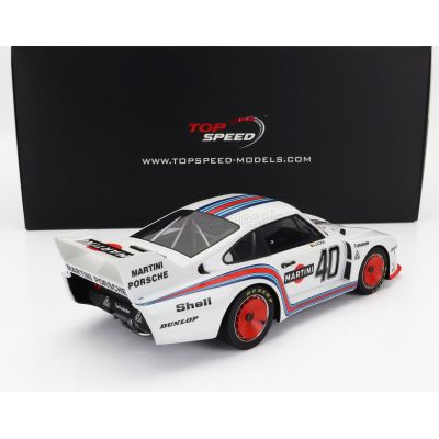 TRUESCALE PORSCHE 935/77 2.0L 935 BABY TEAM MARTINI RACING N 40 WINNER DIV. II DRM HOCKENHEIM 1977 J.ICKX - WHITE 1/18