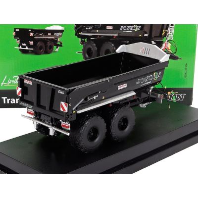 UNIVERSAL HOBBIES JOSKIN TRAILER TRANS-KTP 22-50 2-ASSI RIMORCHIO - TRAILER FOR TRACTOR 2010 - BLACK 1/32