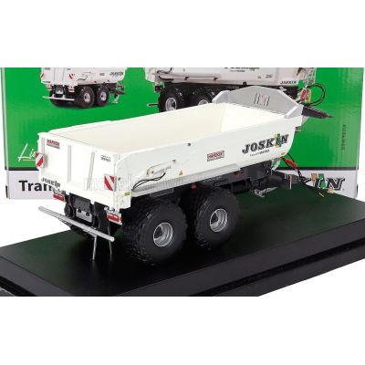 UNIVERSAL HOBBIES JOSKIN TRAILER TRANS-KTP 22-50 2-ASSI RIMORCHIO - TRAILER FOR TRACTOR 2010 - WHITE 1/32