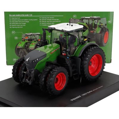 UNIVERSAL HOBBIES FENDT 1052 VARIO TRACTOR USA VERSION DOUBLE WHEELS 2026 - GREY GREEN 1/32