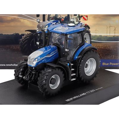 UNIVERSAL HOBBIES NEW HOLLAND T7.225 TRACTOR BLUE POWER 2024 - BLUE BLACK 1/32