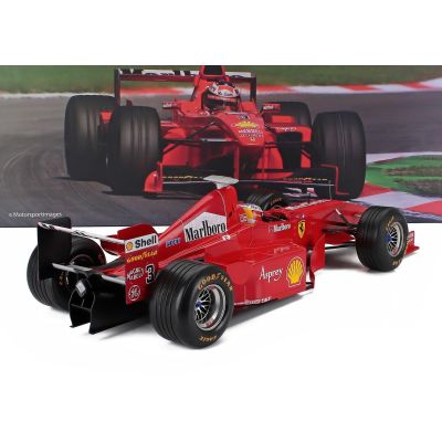 WERK83 FERRARI F1  F300 N 3 POLE POSITION AND WINNER MONZA ITALY GP 1998 MICHAEL SCHUMACHER - RED WHITE 1/12