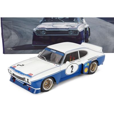 WERK83 FORD ENGLAND CAPRI RS 3100 N 2 WINNER DRM NURBURGRING 1974 ROLF STOMMELEN - BLUE WHITE 1/18